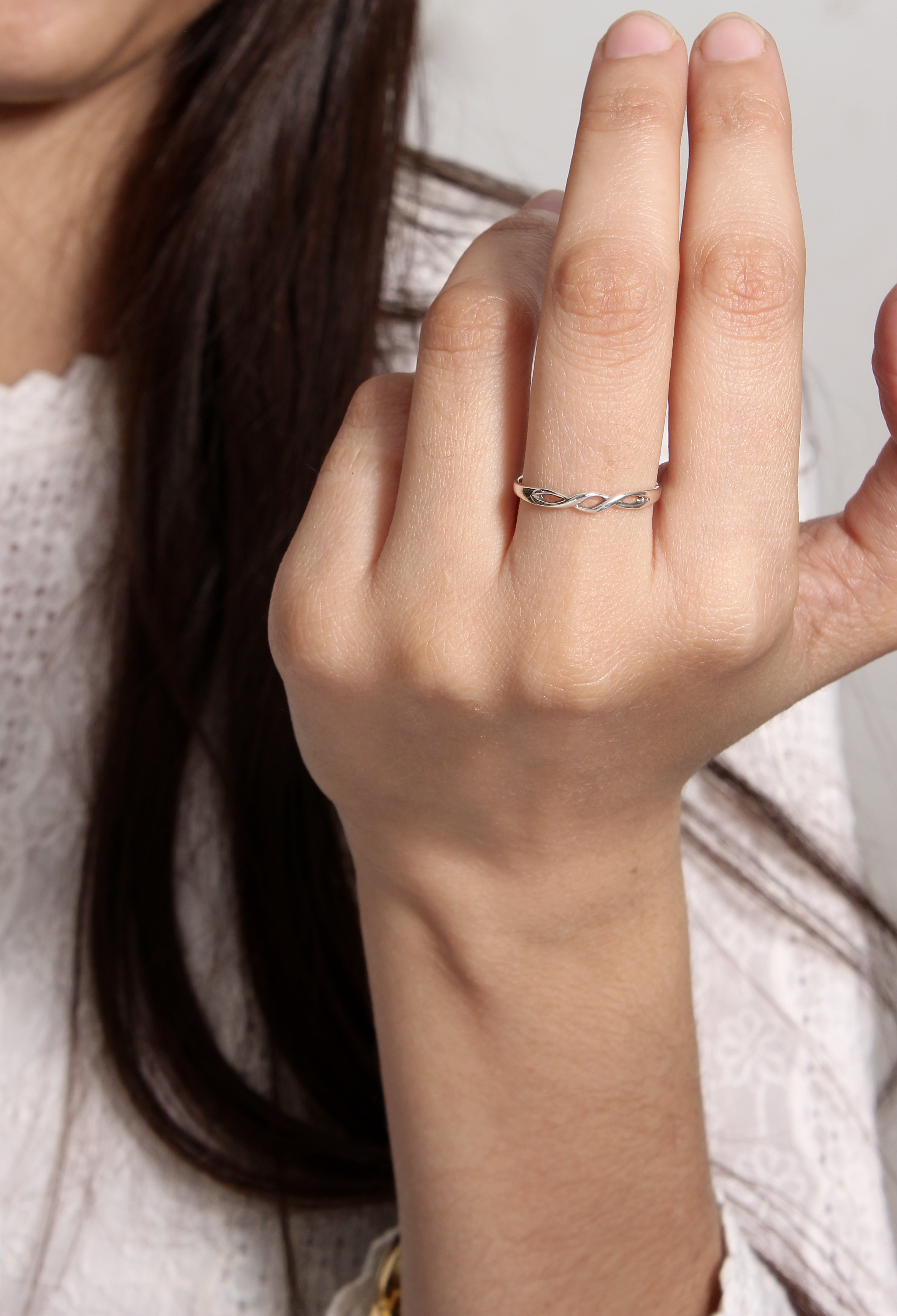Infinity Milgrain Personalized Engagement Ring Stack | Personalized  engagement rings, Wedding rings unique, Dream engagement rings